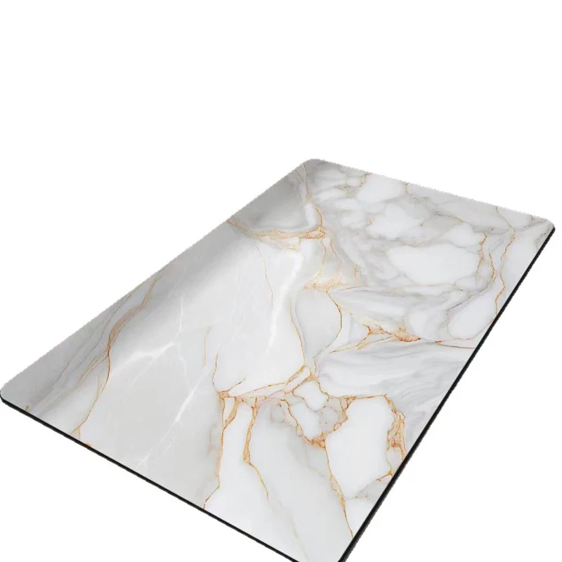 Luxury Marble Print Bath Mat
