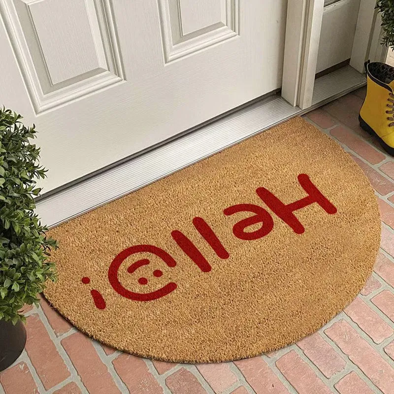 Half-Circle Coir Door Mat