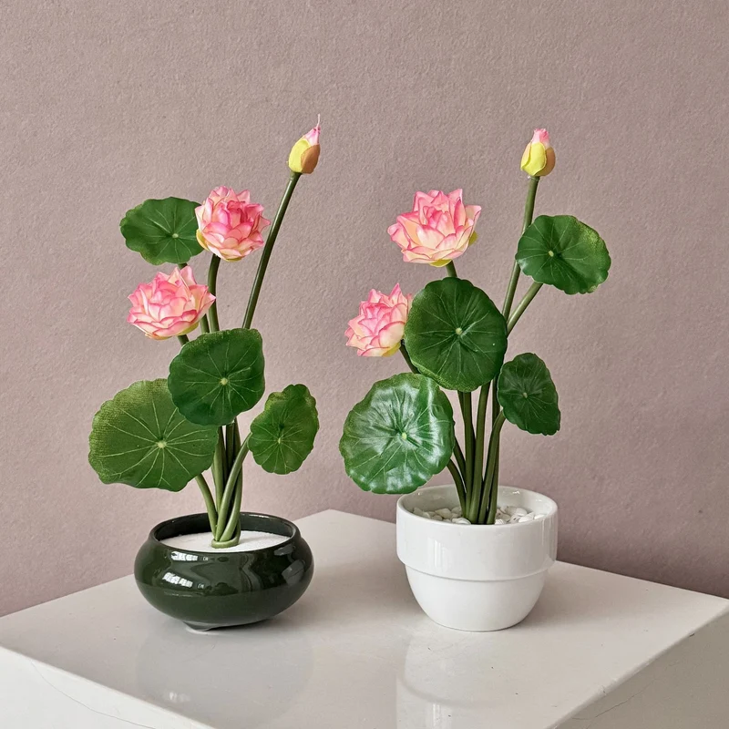 Künstlicher Lotusblumenstrauß Karnz