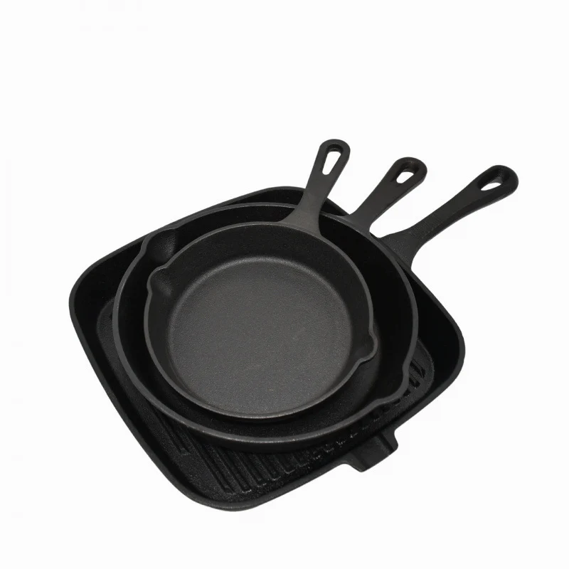 Gusseisen-Bratpfannen-Set, 5-teilig