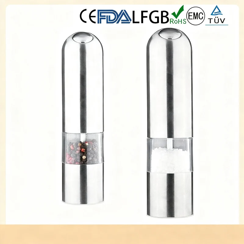 Elektrische Gewürzmühle Edelstahl, aufladbar