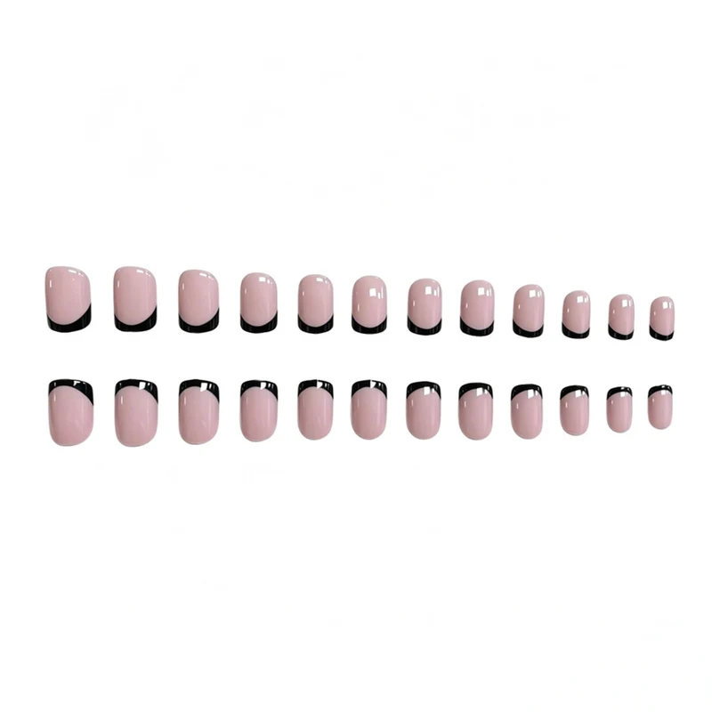 Stylish French Tip Gel Nail Enhancements Stornfield