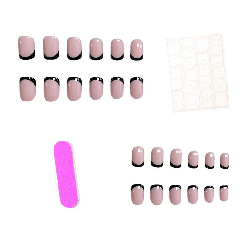 Stylish French Tip Gel Nail Enhancements Stornfield