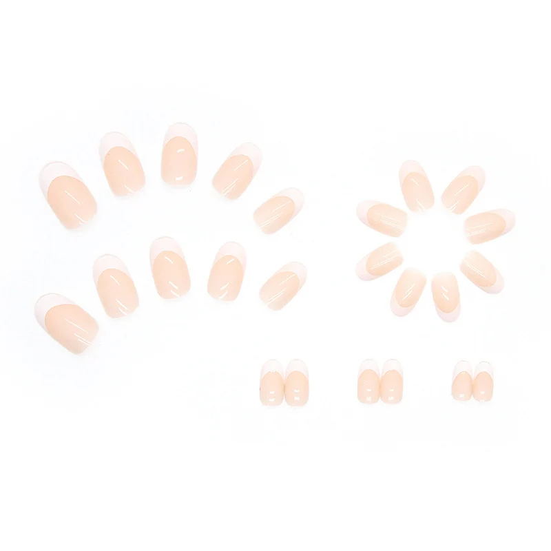 Stylish French Tip Acrylic Nail Extensions Stornfield