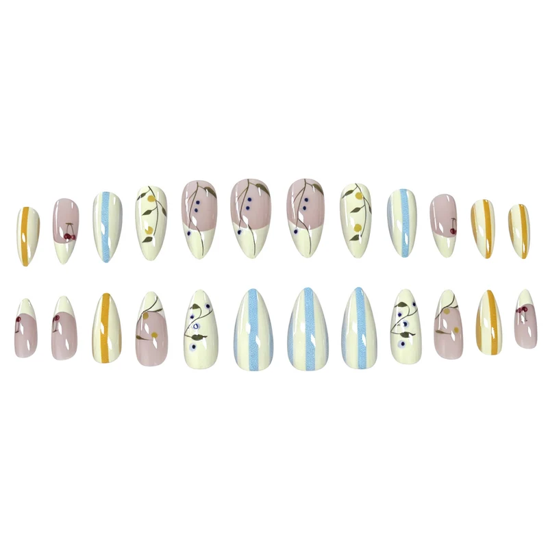 Stylish Floral Nail Art Set Stornfield