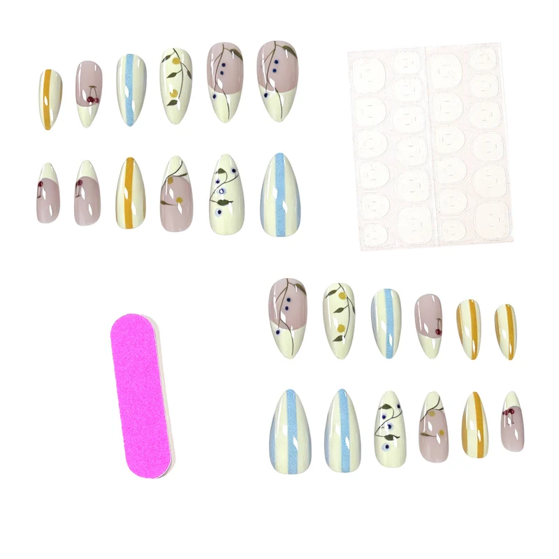 Stylish Floral Nail Art Set Stornfield