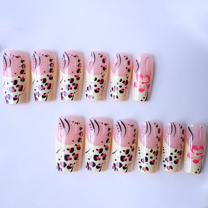 Stylish Floral Acrylic Nail Enhancements Stornfield