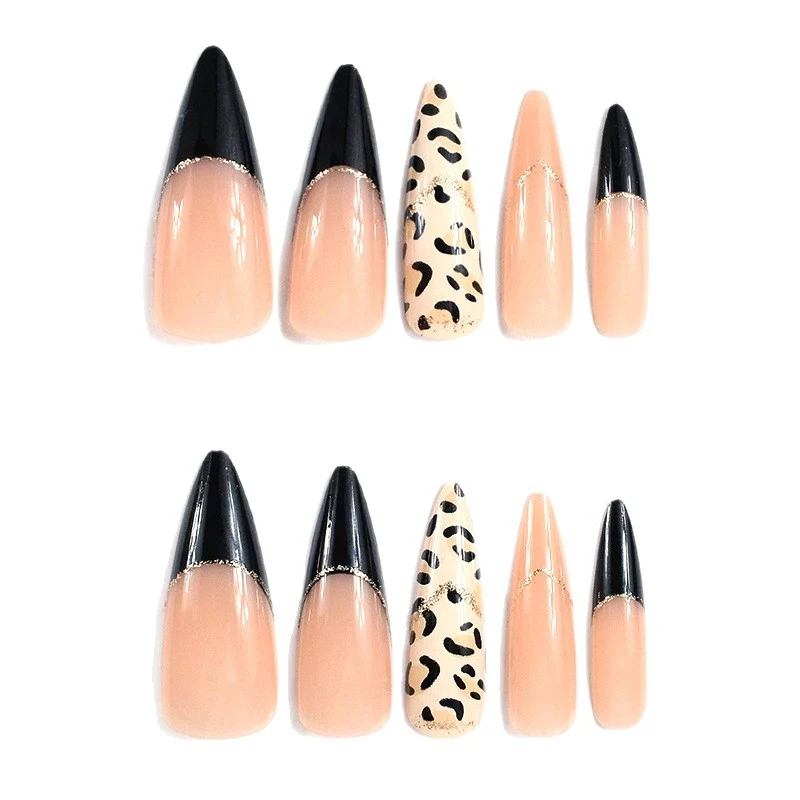 Stylish Animal Print Acrylic Nail Enhancements Stornfield