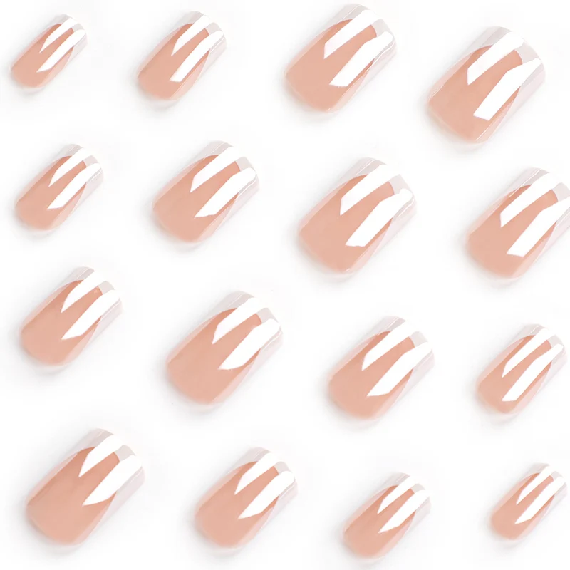 Stylish Acrylic French Tip Nails Stornfield