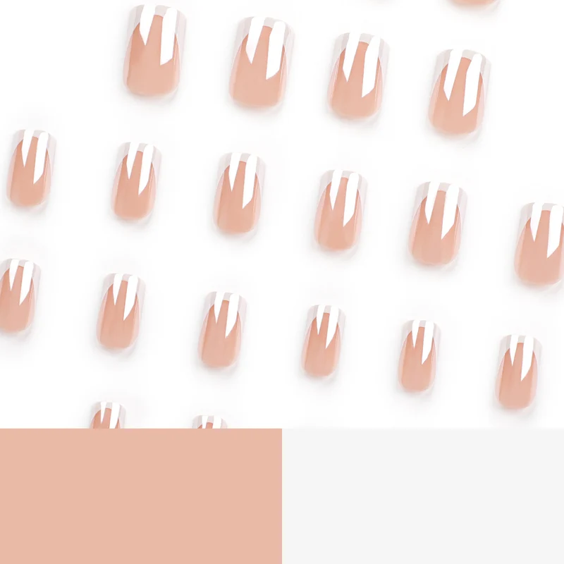 Stylish Acrylic French Tip Nails Stornfield