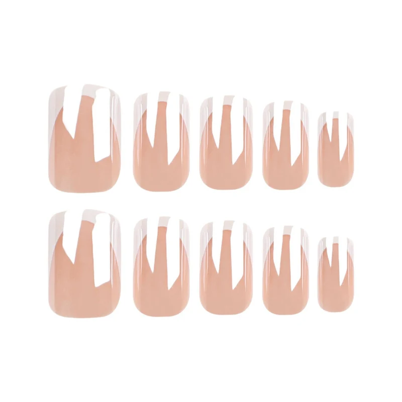 Stylish Acrylic French Tip Nails Stornfield