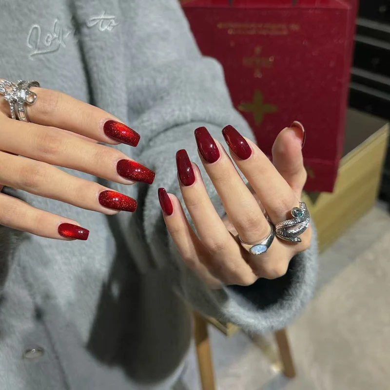 Sparkling Gel Nail Extensions Stornfield