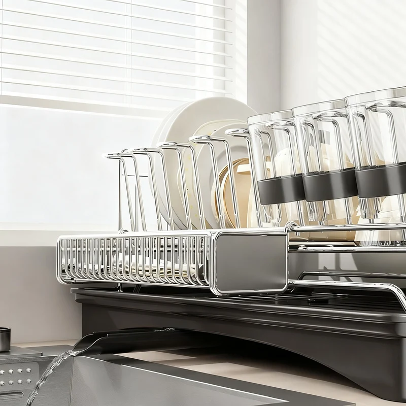 Stainless Steel Dish Rack for the Sink
