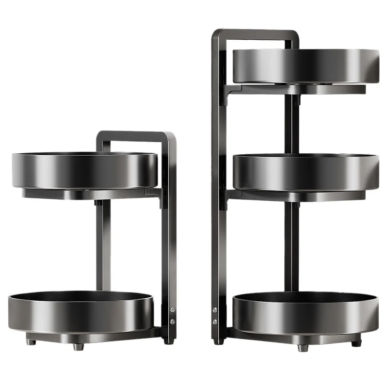 Rotatable spice rack, 2-3 layer