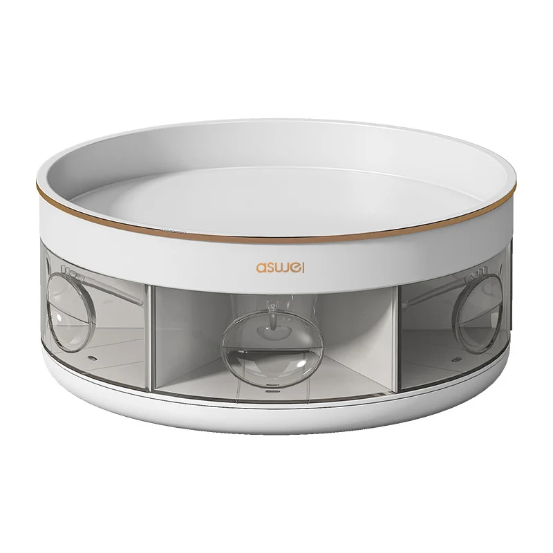 Rotatable spice box with multiple compartments