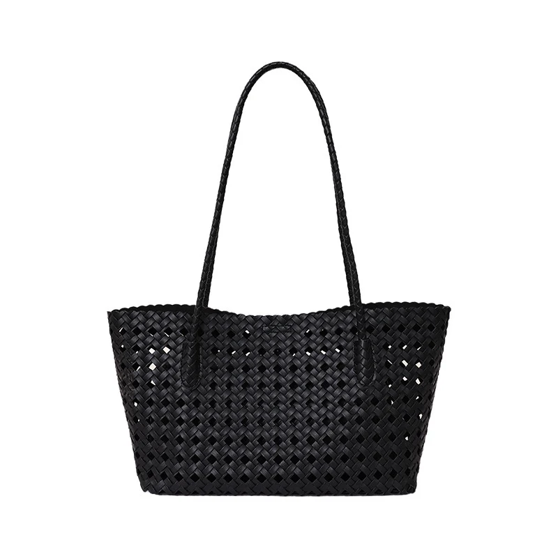 Woven Leather Tote Bag