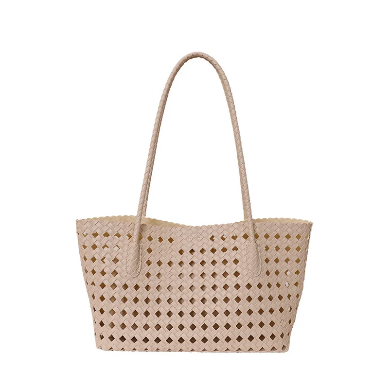 Woven Leather Tote Bag