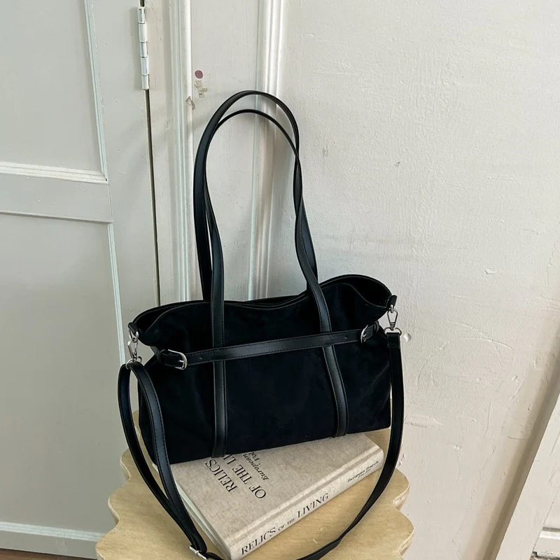 Versatile Suede Tote Bag