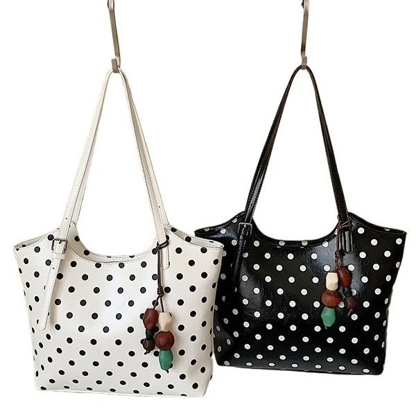 Stylish Polka Dot Tote Bag
