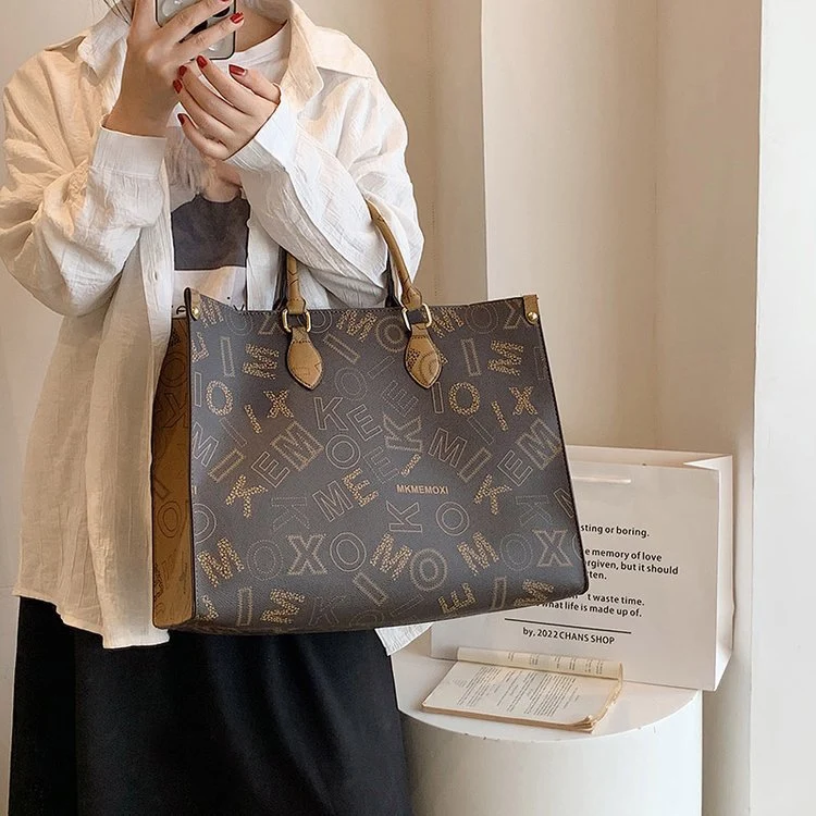 Stylish Patterned Tote Bag