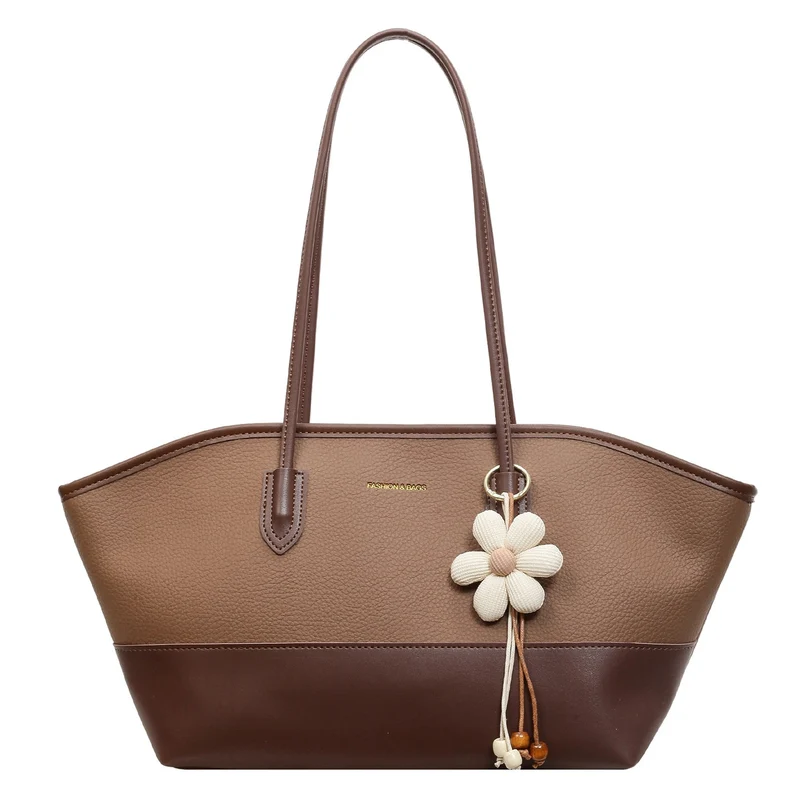 Structured Leather Tote Bag