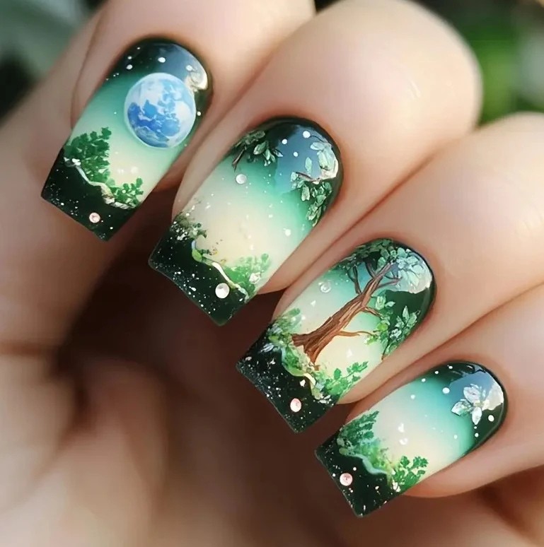Nature-Inspired Nail Art Stornfield