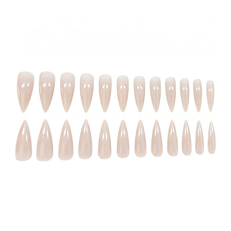 Natural Almond-Shaped Acrylic Nail Enhancements Stornfield