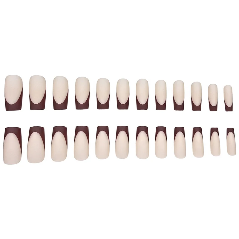 Matte Geometric Acrylic Nail Extensions Stornfield