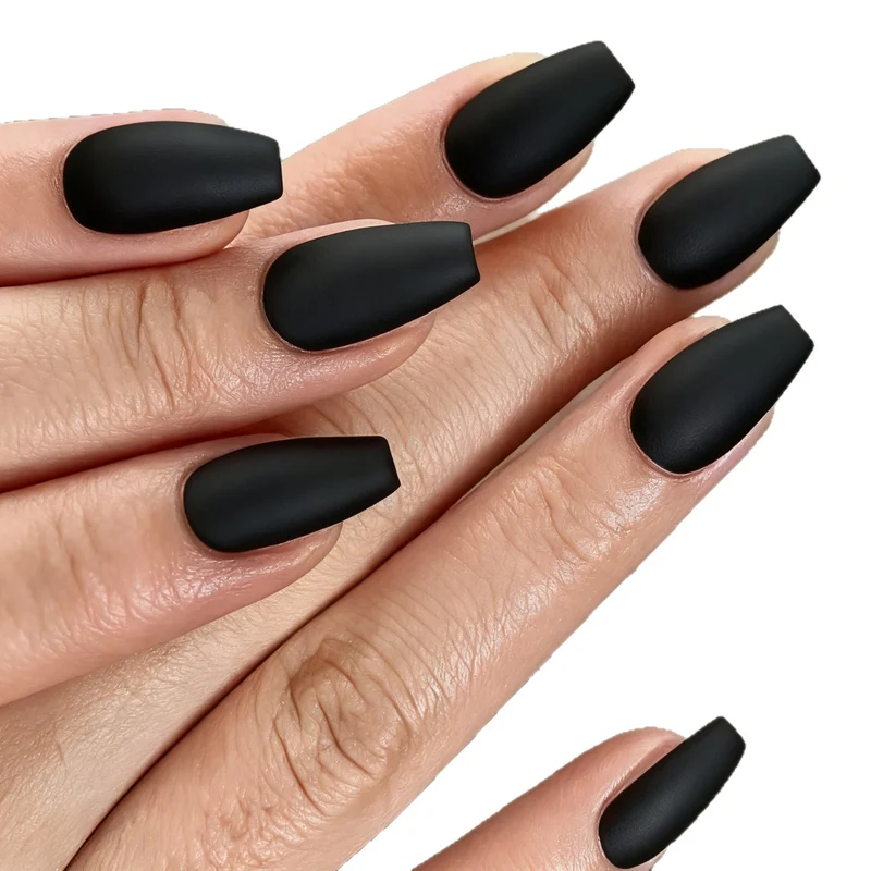 Matte Finish Stiletto Nail Enhancements Stornfield