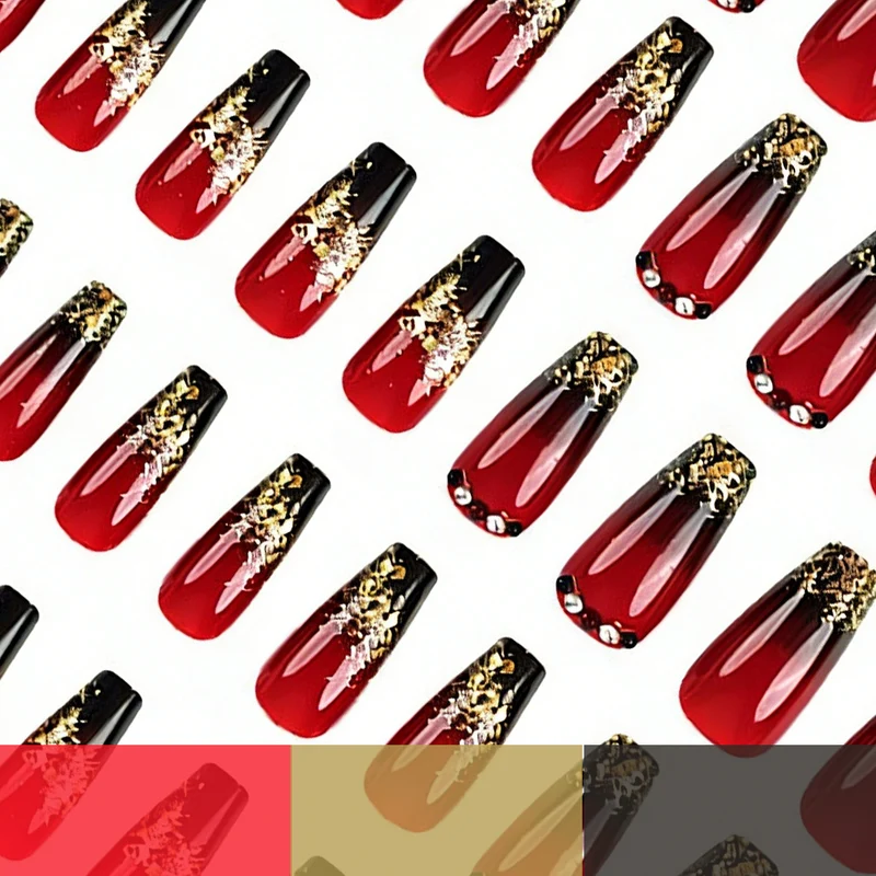 Luxury Glittery Acrylic Nail Art Stornfield