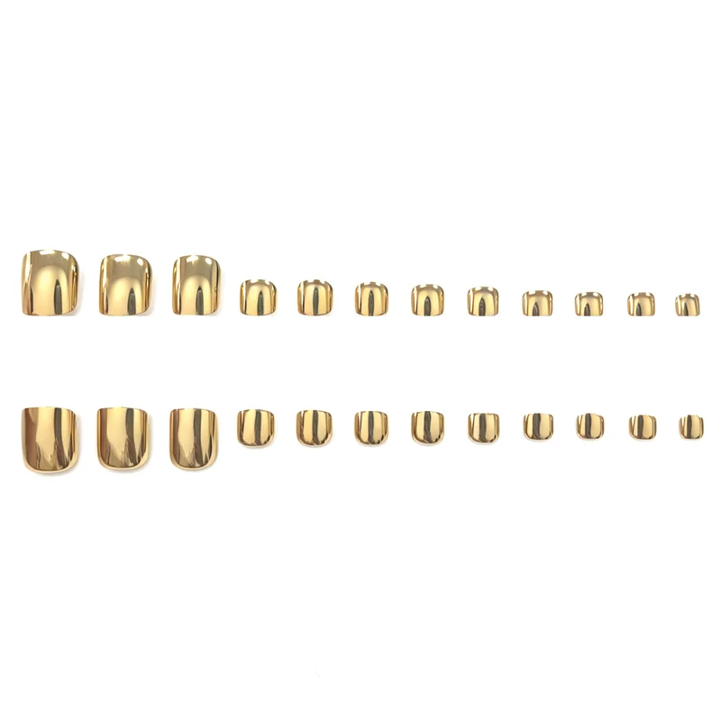 Luxurious Metallic Toenail Art Stornfield