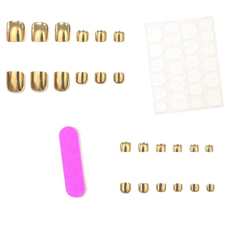 Luxurious Metallic Toenail Art Stornfield