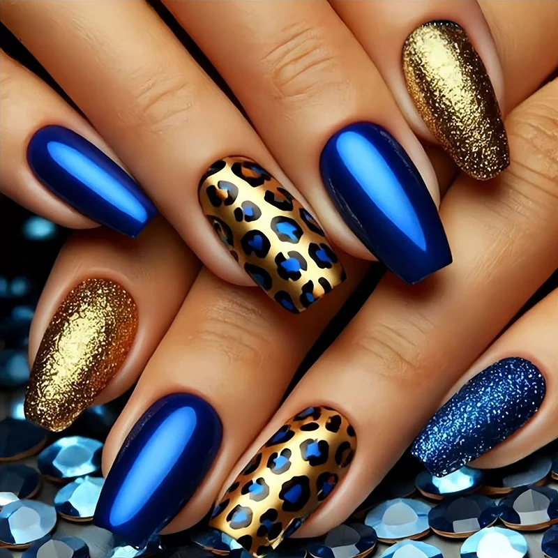 Luxurious Leopard Print Nail Art Stornfield