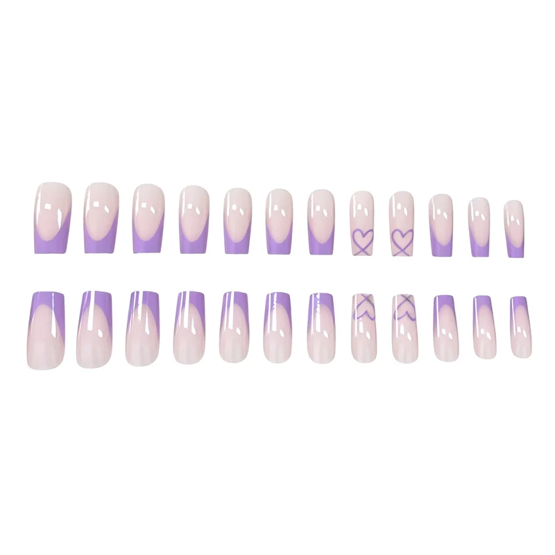 Luxurious Heart Patterned Nail Enhancements Stornfield