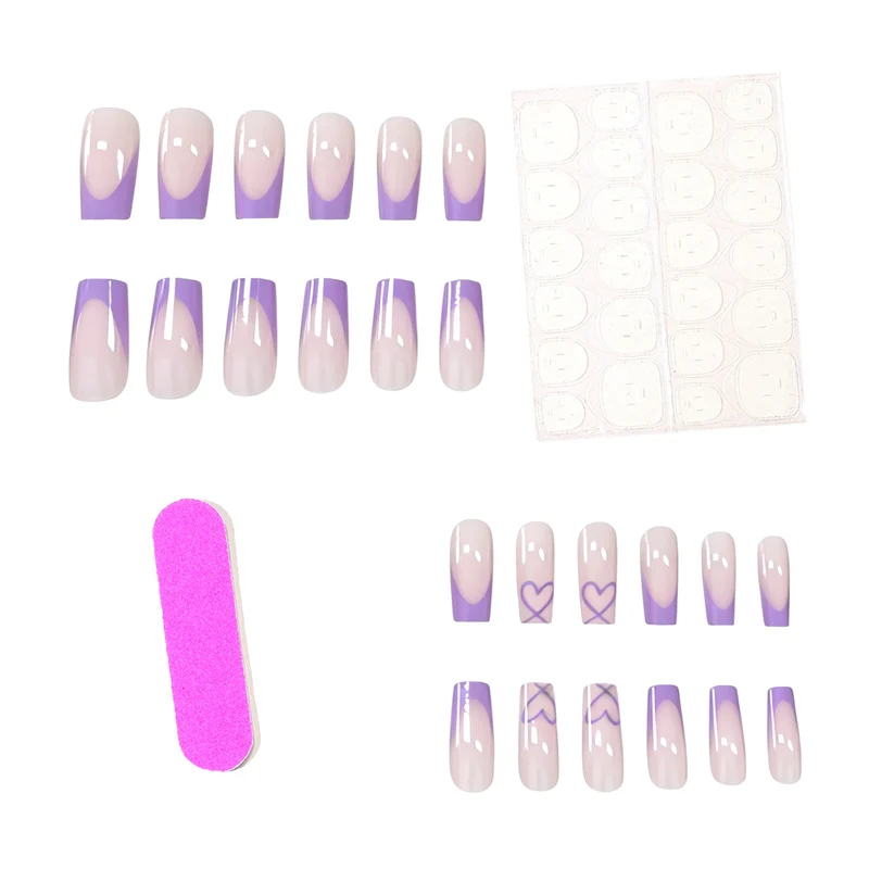 Luxurious Heart Patterned Nail Enhancements Stornfield