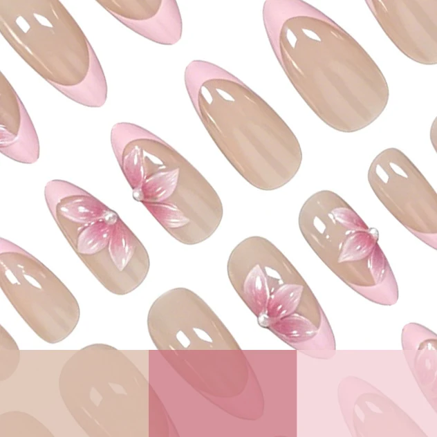 Luxurious Floral Nail Art Enhancements Stornfield
