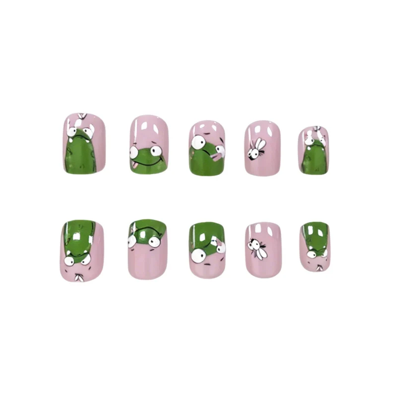 Whimsical Frog-Inspired Nail Art Enhancements Stornfield