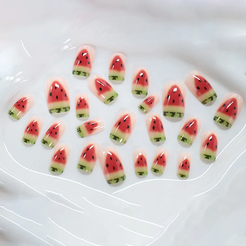 Watermelon-Inspired Nail Art Stornfield