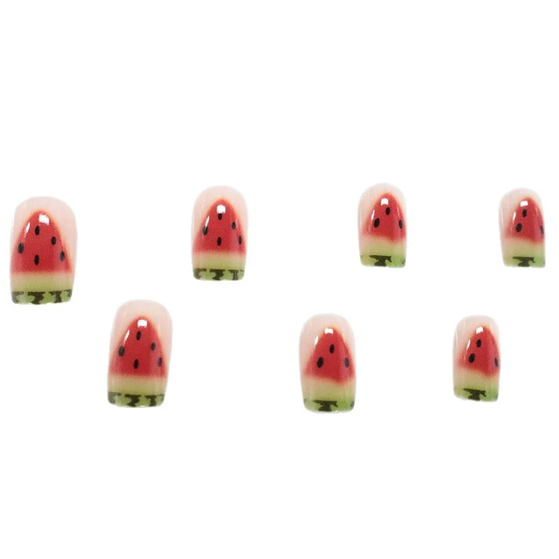 Watermelon-Inspired Nail Art Stornfield
