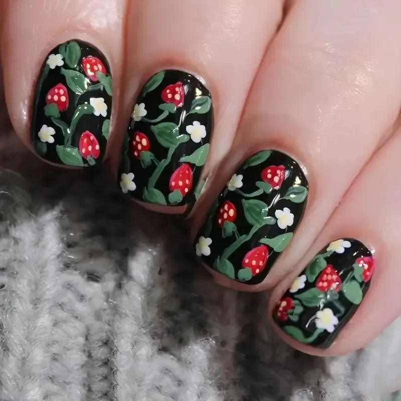 Vibrant Floral Nail Art Enhancements Stornfield