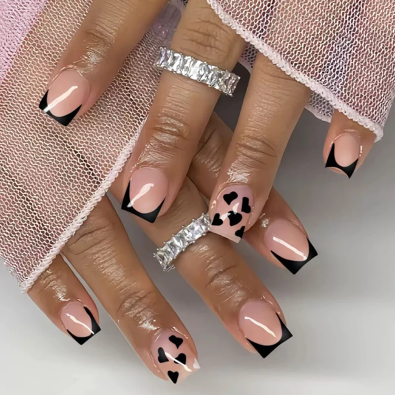 Unique Heart-Accent Nail Art Stornfield