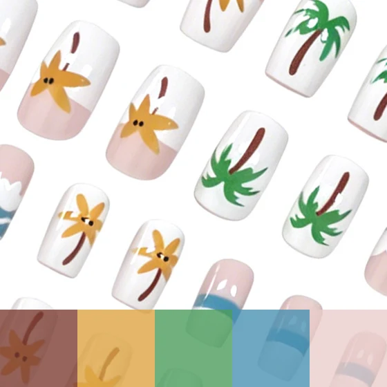 Tropical Vacation-Themed Nail Art Stornfield