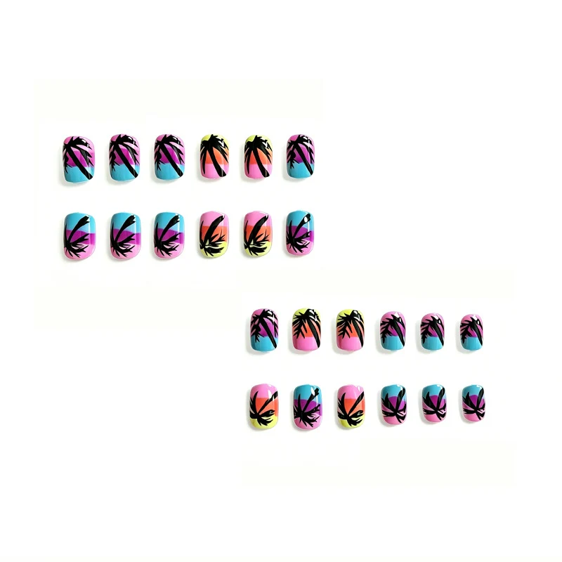 Tropical Sunset Nail Art Enhancements Stornfield