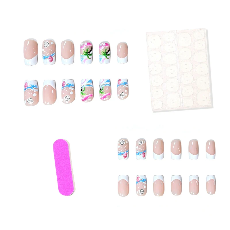Tropical Beach-Themed Nail Art Enhancements Stornfield