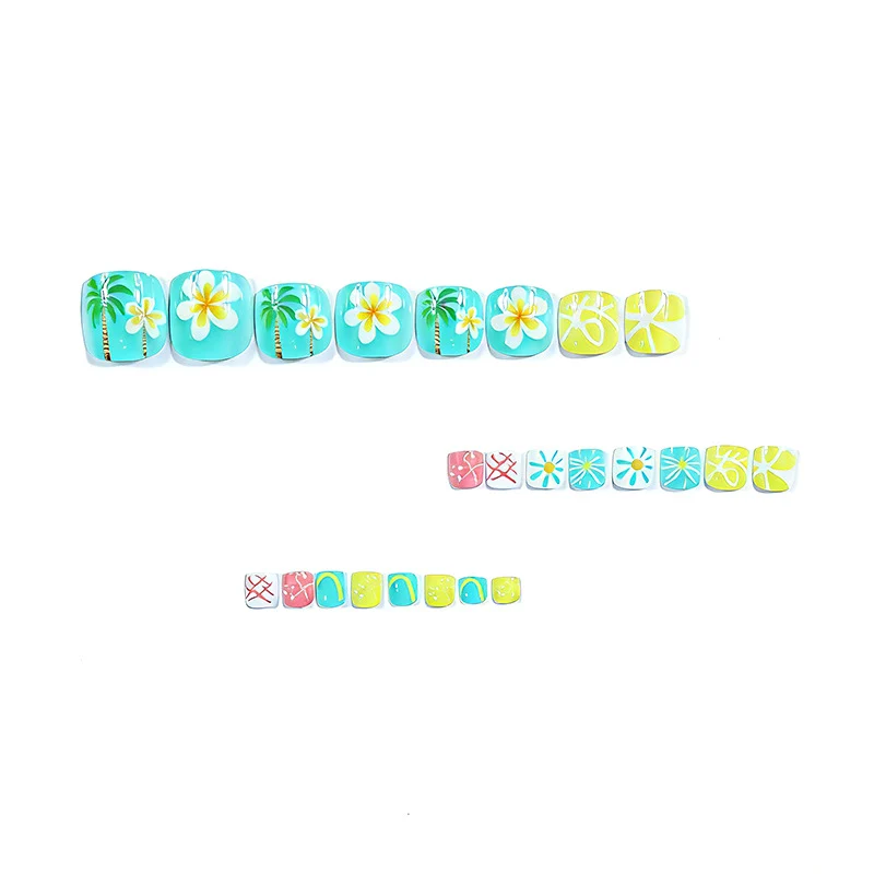 Tropical Beach-Themed Nail Art Stornfield