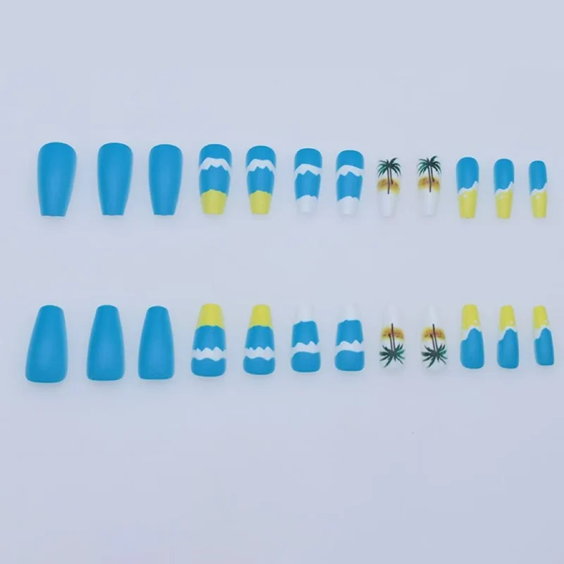 Tropical Beach Scene Nail Art Stornfield