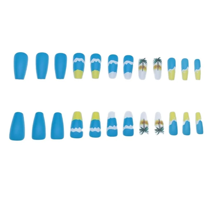 Tropical Beach Scene Nail Art Stornfield