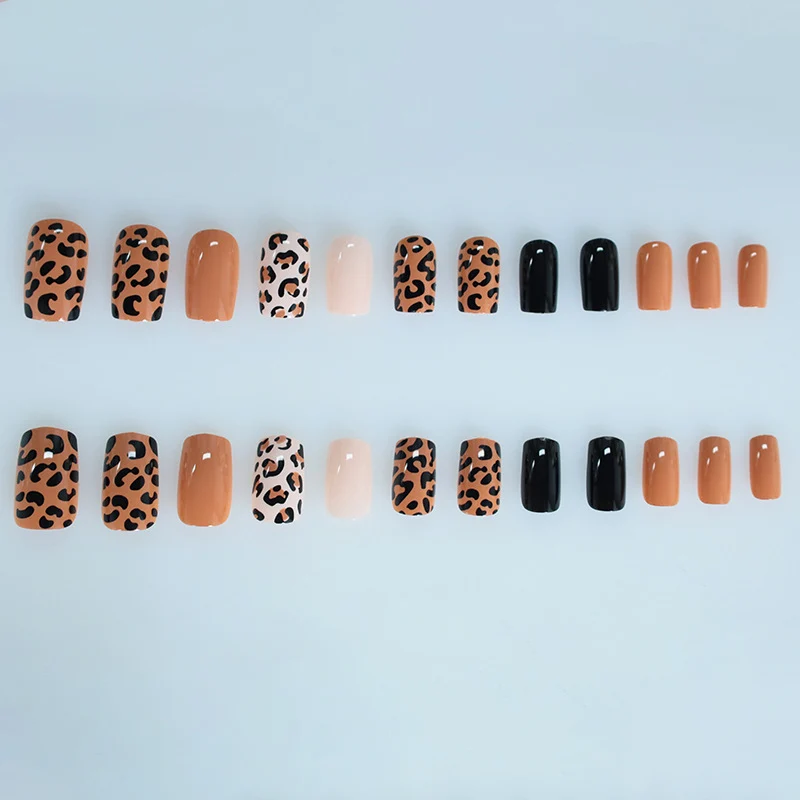 Trendy Leopard Print Nail Art Extensions Stornfield
