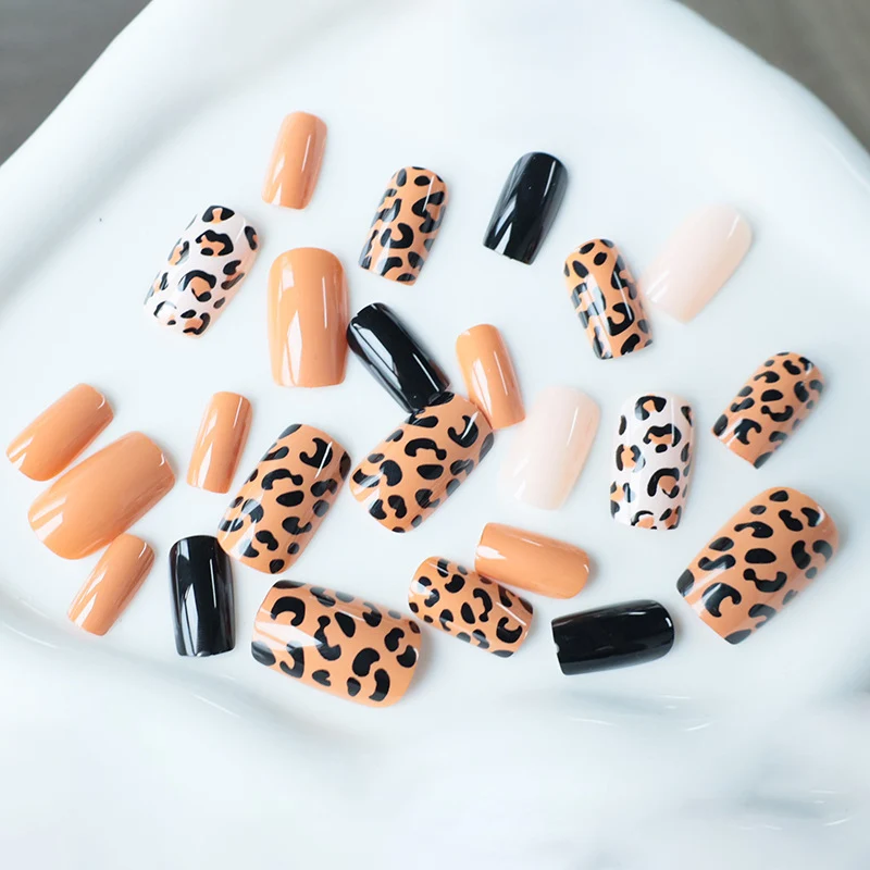 Trendy Leopard Print Nail Art Extensions Stornfield