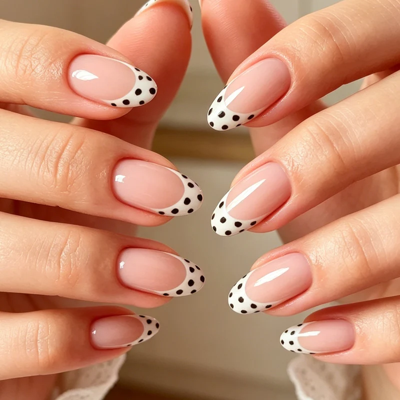 Trendy French Tip Nail Art Stornfield